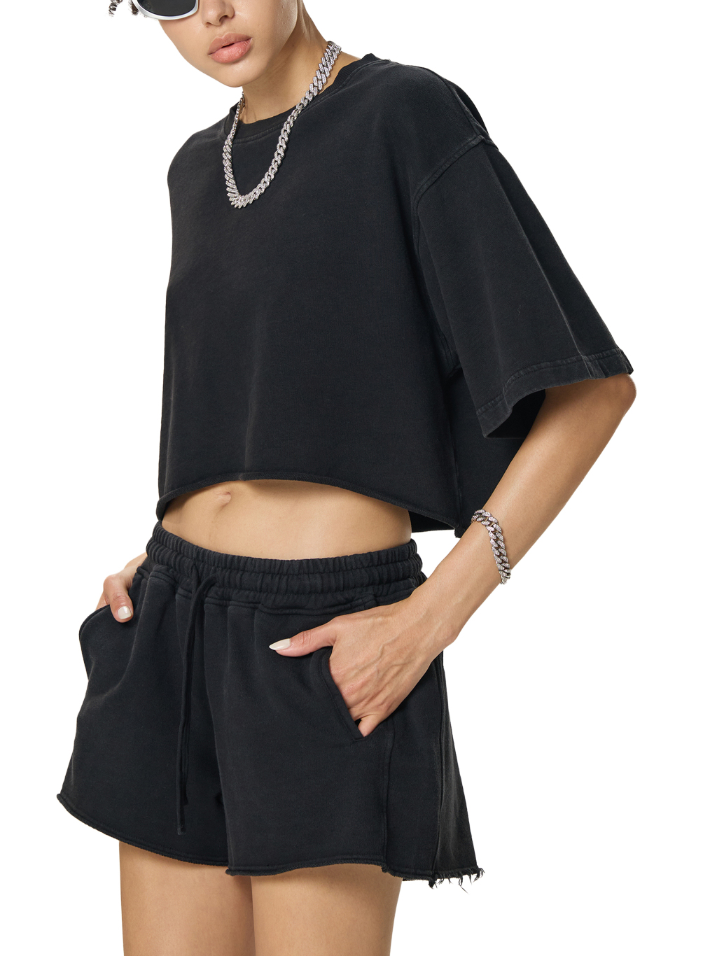 Snow Washed Crop Top – Vintage Streetwear | Tapstitch-6
